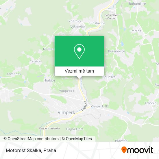 Motorest Skalka mapa