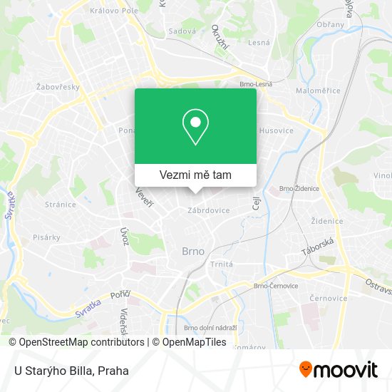 U Starýho Billa mapa