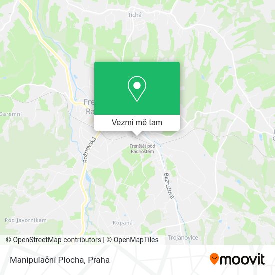 Manipulační Plocha mapa