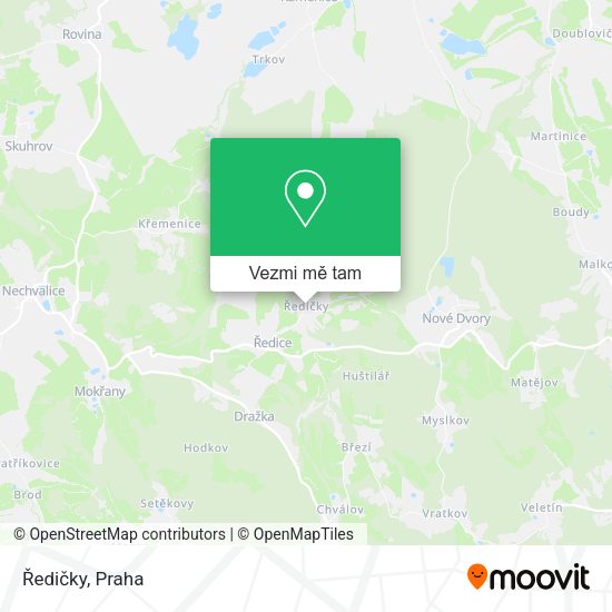 Ředičky mapa