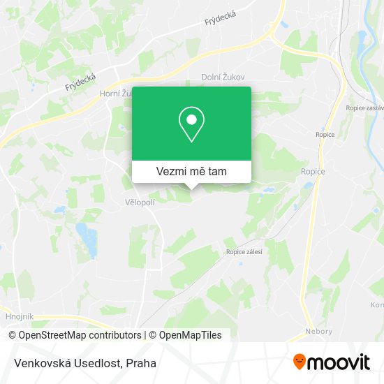 Venkovská Usedlost mapa