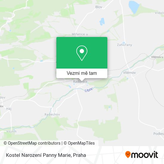 Kostel Narození Panny Marie mapa