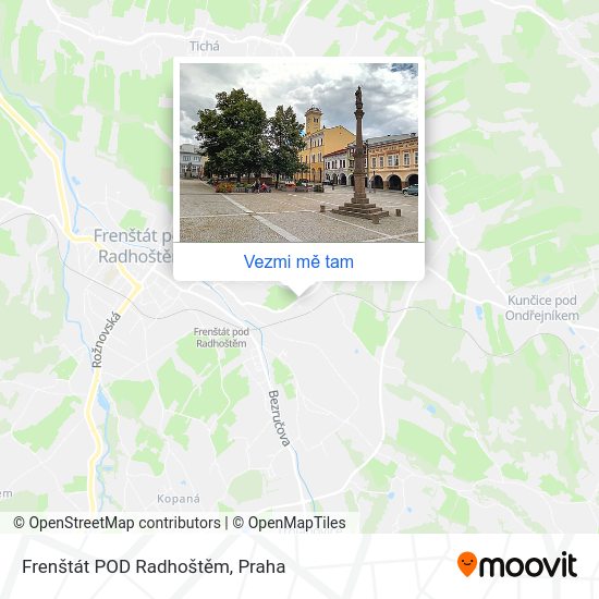 Frenštát POD Radhoštěm mapa