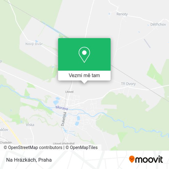 Na Hrázkách mapa