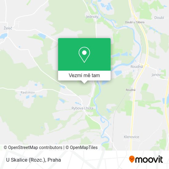 U Skalice (Rozc.) mapa