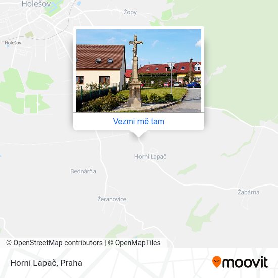 Horní Lapač mapa