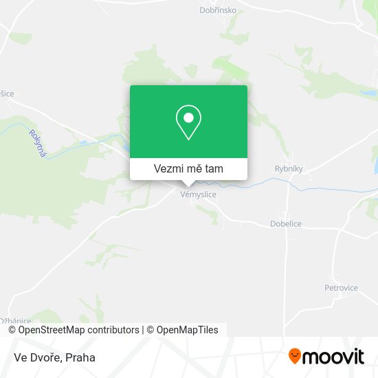Ve Dvoře mapa