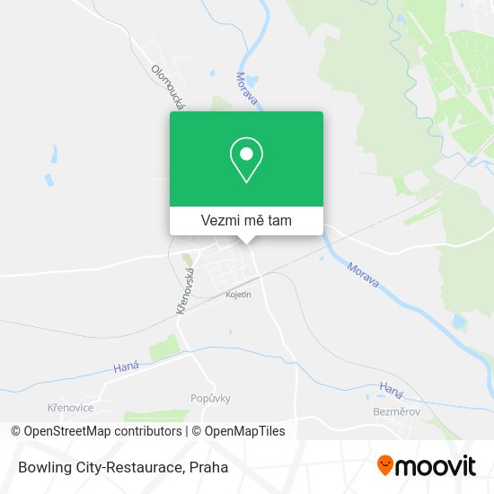 Bowling City-Restaurace mapa