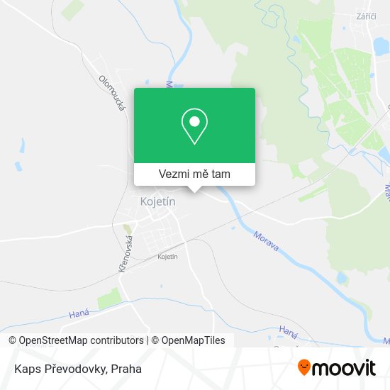 Kaps Převodovky mapa