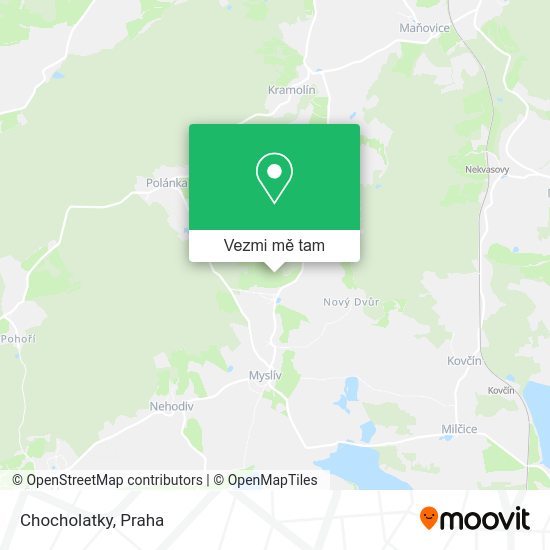 Chocholatky mapa