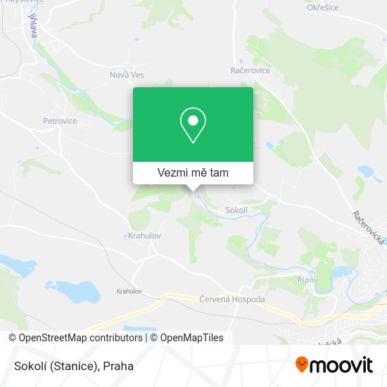 Sokolí (Stanice) mapa