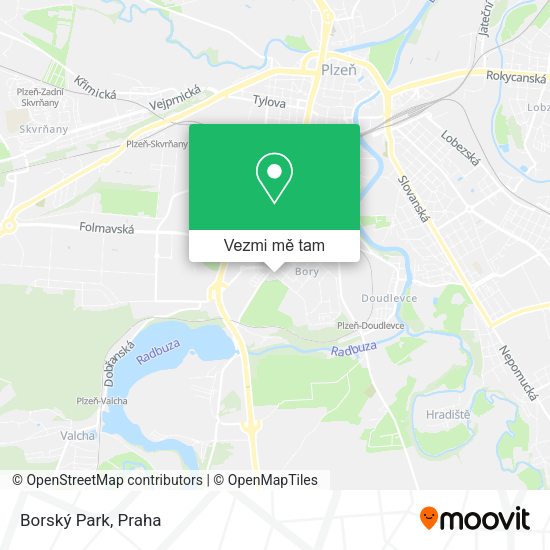 Borský Park mapa