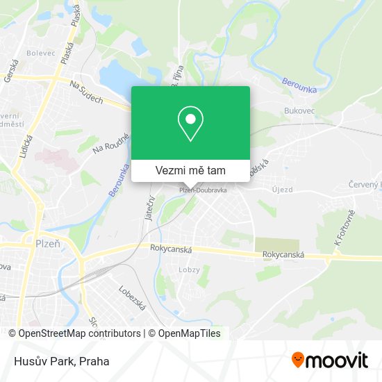 Husův Park mapa