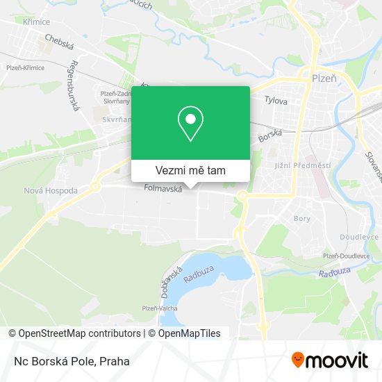 Nc Borská Pole mapa