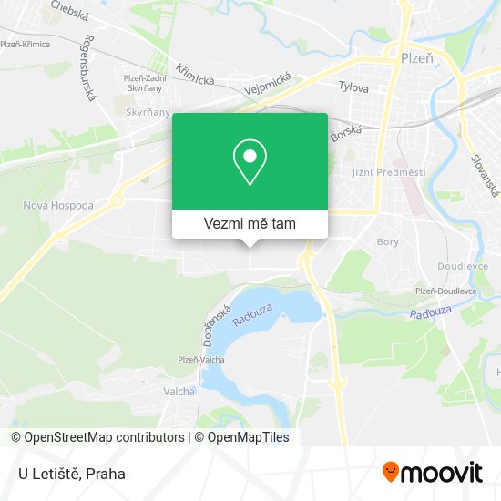 U Letiště mapa