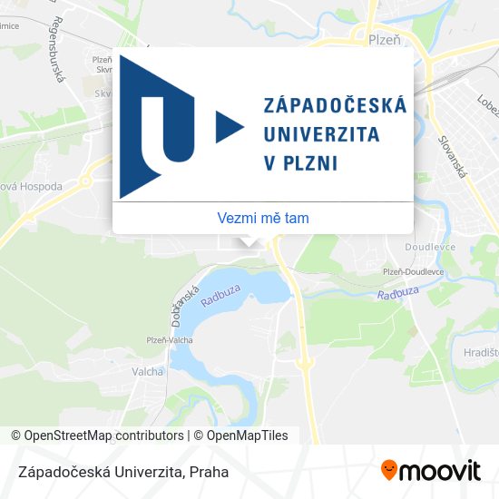 Západočeská Univerzita mapa