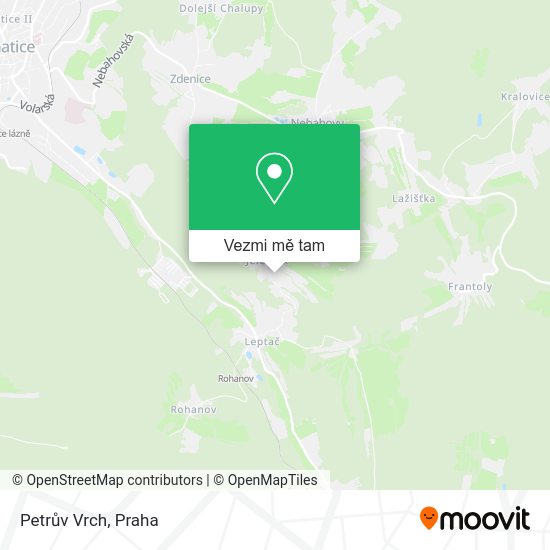 Petrův Vrch mapa