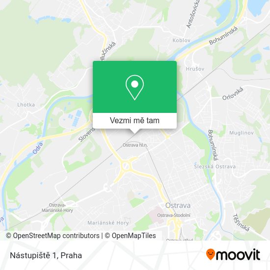 Nástupiště 1 mapa