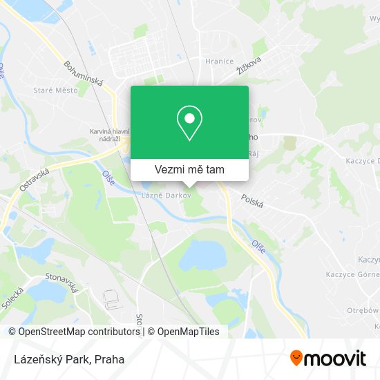 Lázeňský Park mapa