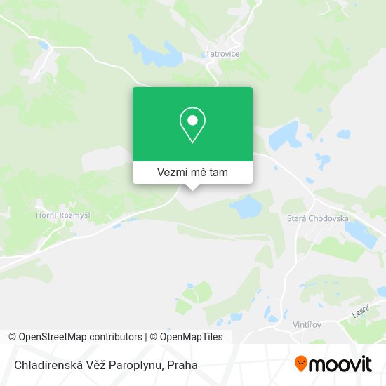 Chladírenská Věž Paroplynu mapa