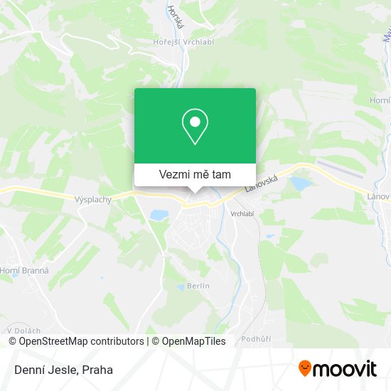 Denní Jesle mapa