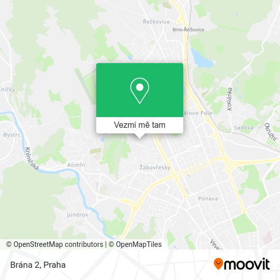 Brána 2 mapa