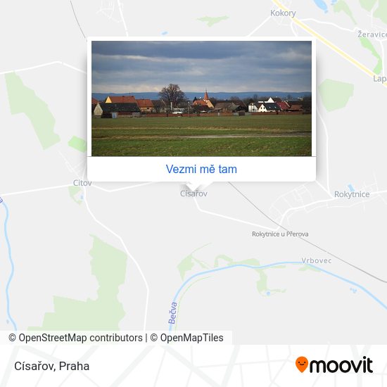 Císařov mapa