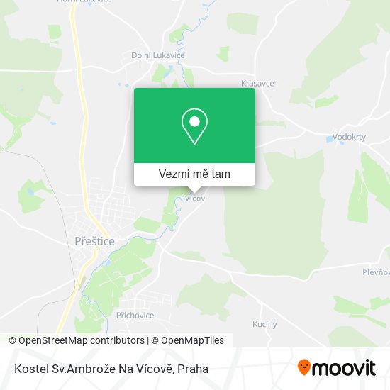 Kostel Sv.Ambrože Na Vícově mapa