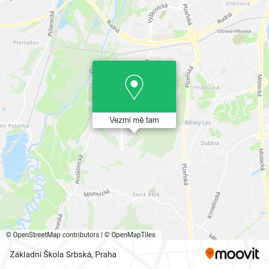 Základní Škola Srbská mapa
