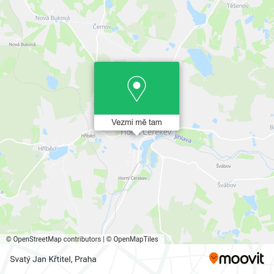 Svatý Jan Křtitel mapa