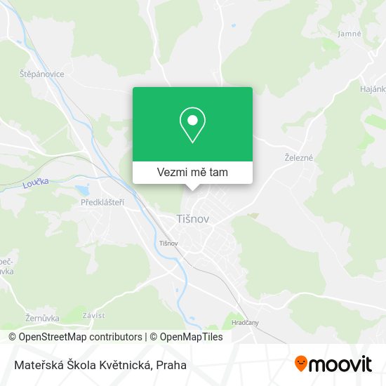 Mateřská Škola Květnická mapa