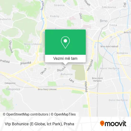 Vtp Bohunice (E-Globe, Ict Park) mapa