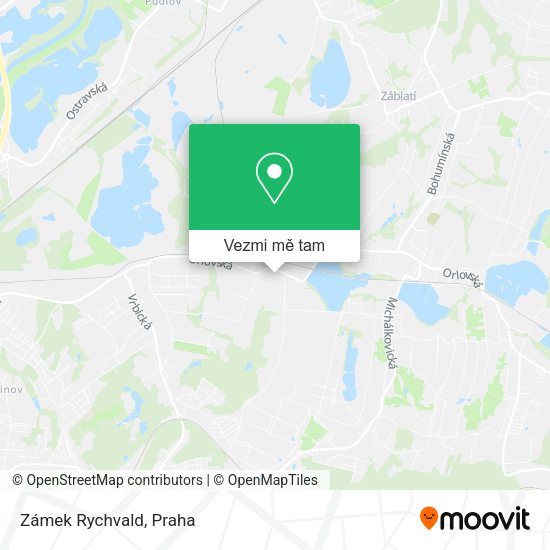 Zámek Rychvald mapa