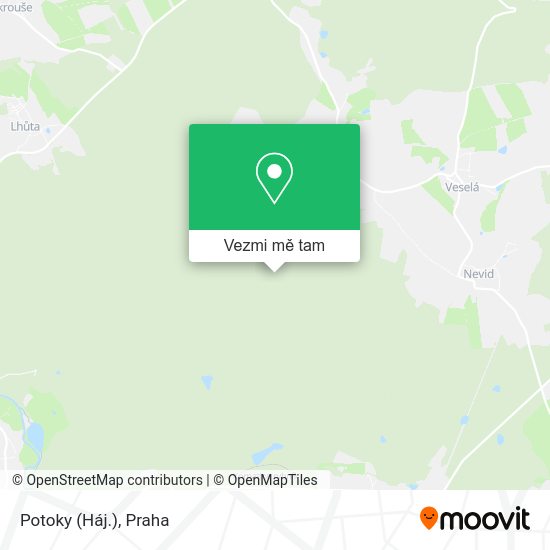 Potoky (Háj.) mapa
