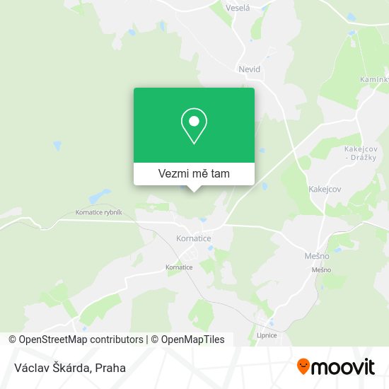 Václav Škárda mapa