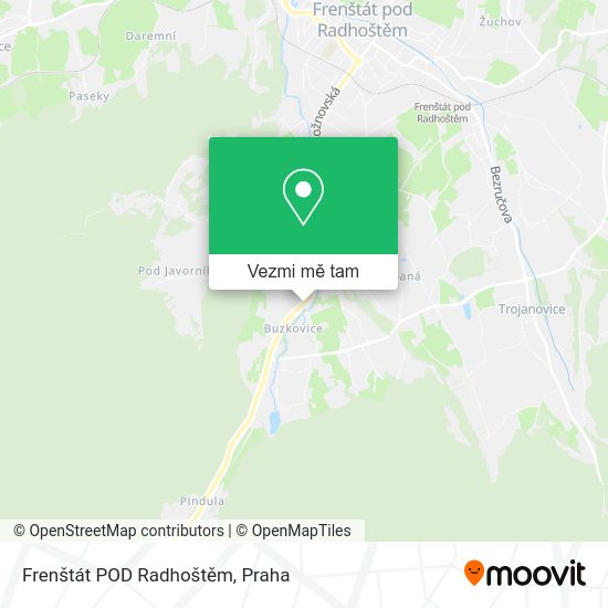 Frenštát POD Radhoštěm mapa
