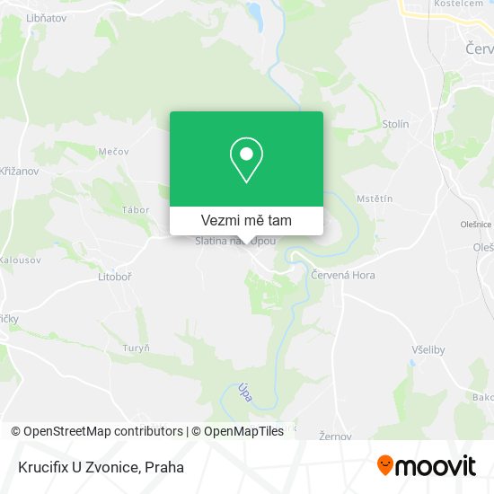 Krucifix U Zvonice mapa