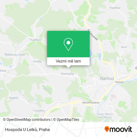 Hospoda U Lelků mapa