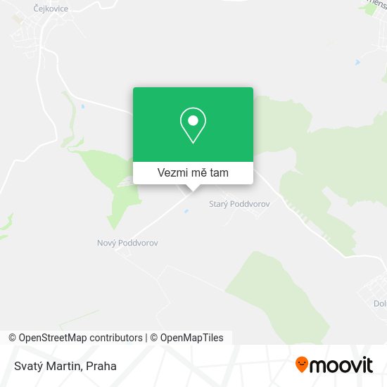 Svatý Martin mapa