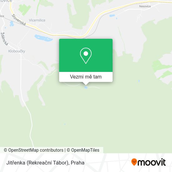 Jitřenka (Rekreační Tábor) mapa