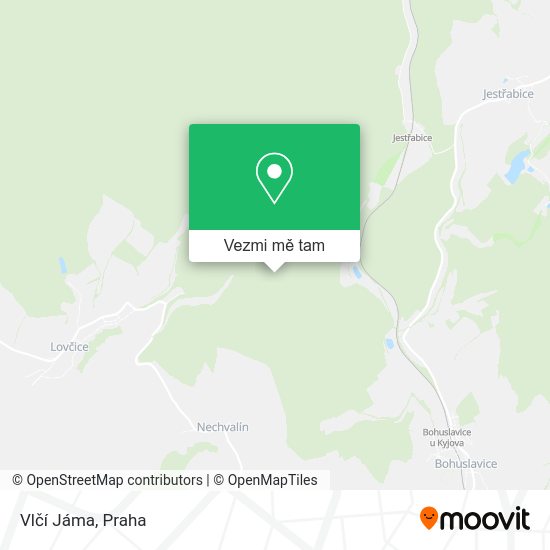 Vlčí Jáma mapa