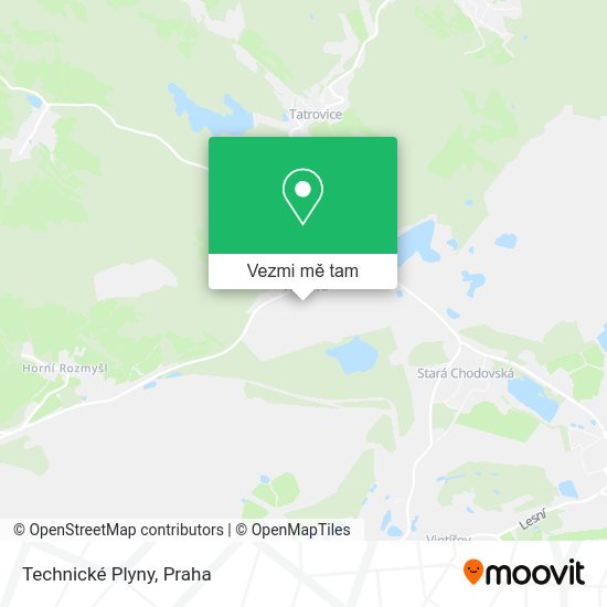 Technické Plyny mapa