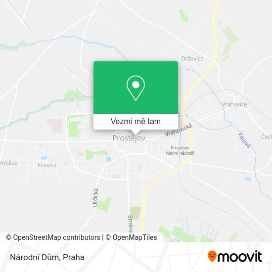 Národní Dům mapa