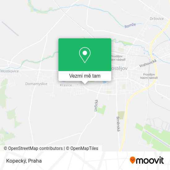 Kopecký mapa