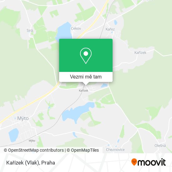 Kařízek (Vlak) mapa