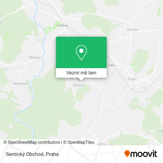 Sentický Obchod mapa