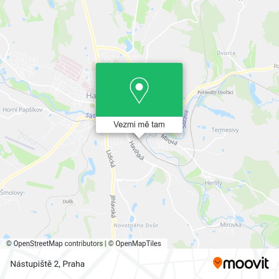 Nástupiště 2 mapa