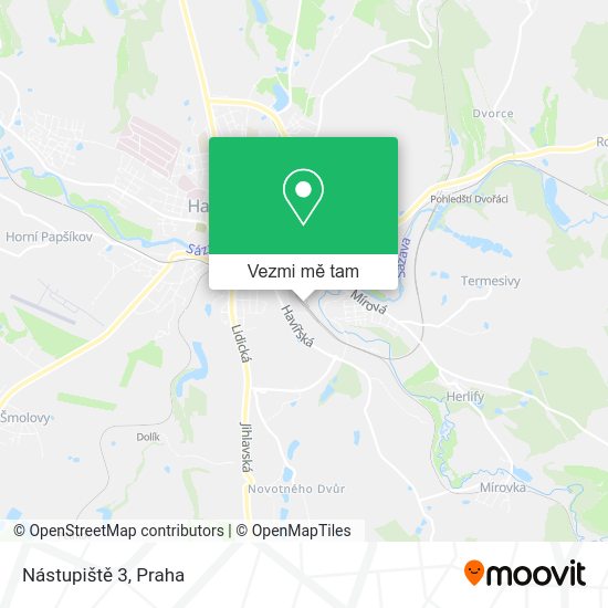 Nástupiště 3 mapa