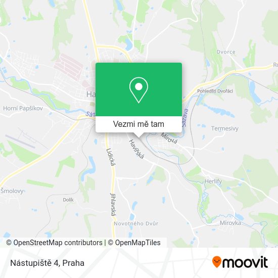 Nástupiště 4 mapa