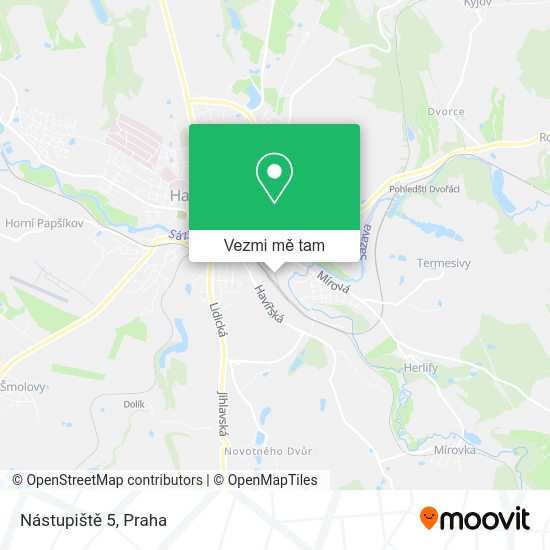 Nástupiště 5 mapa